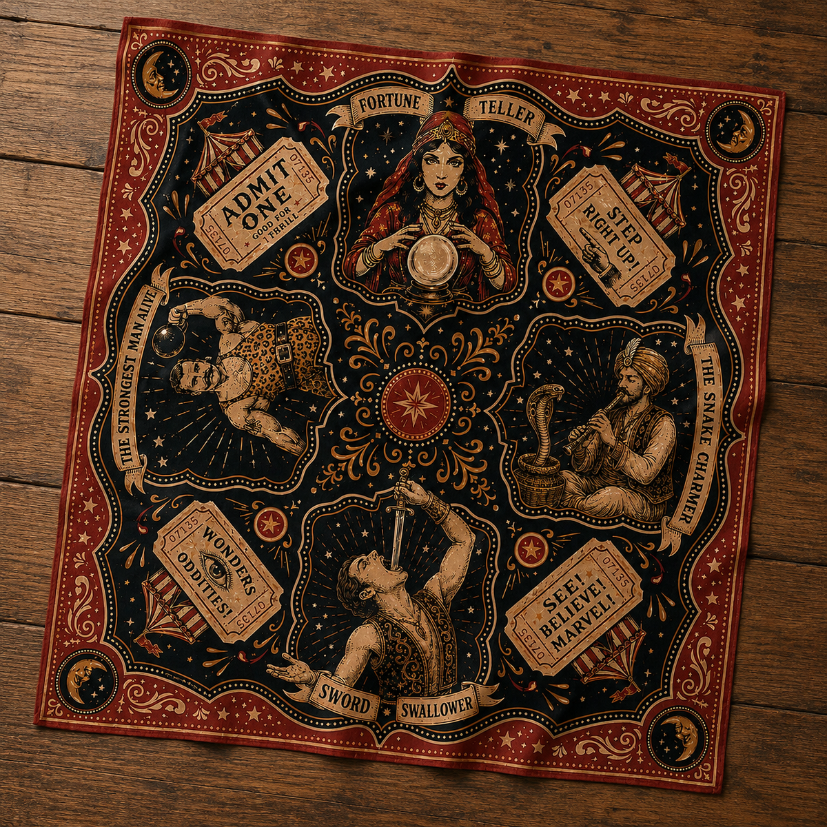 Wholesale ​Sideshow Reverie Bandana - Shady Front