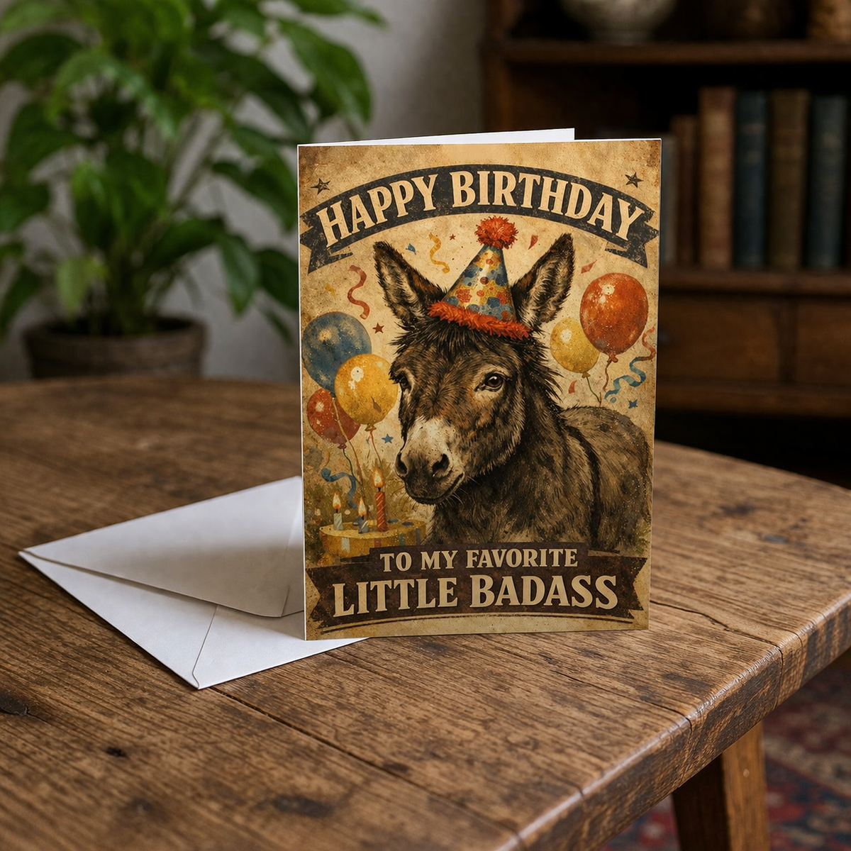 Wholesale ​Happy Birthday to My Favorite Badass Birthday Card - Shady Front