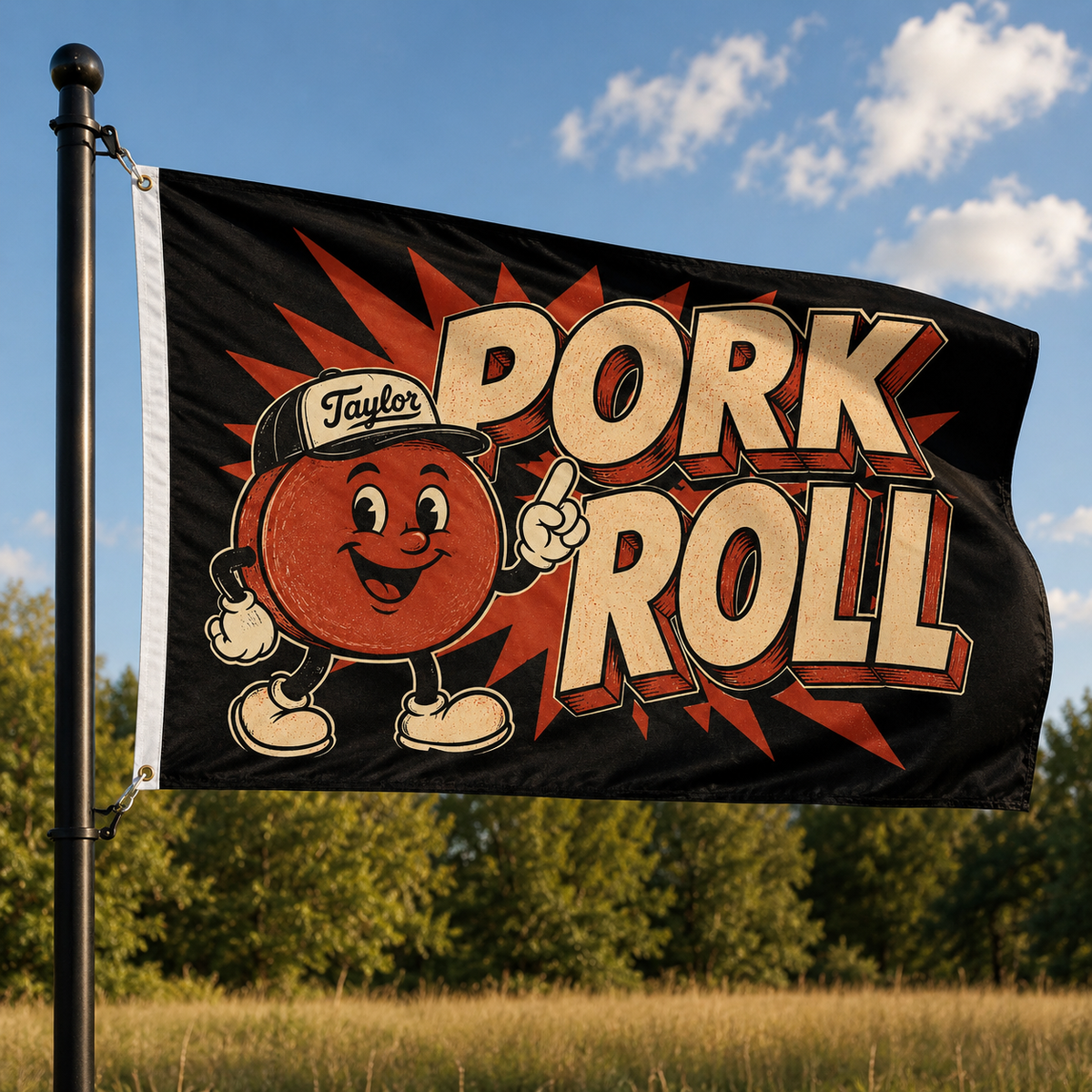 Wholesale ​Pork Roll Forever Flag - Shady Front
