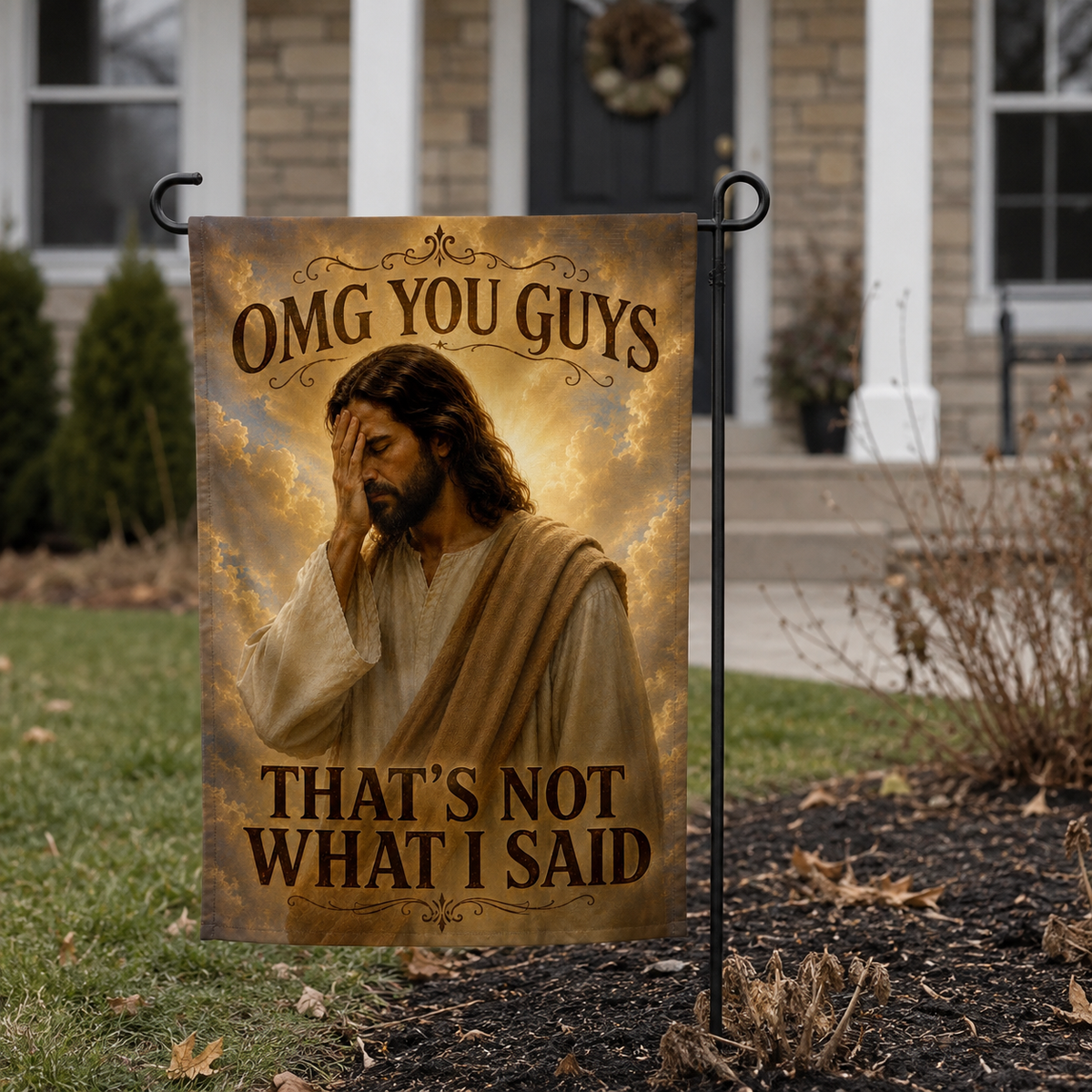 Wholesale ​OMG You Guys Garden Flag - Shady Front