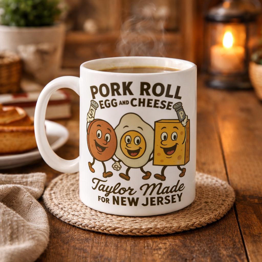Wholesale ​Pork Roll Egg and Cheese Taylor Made Mug - Shady Front