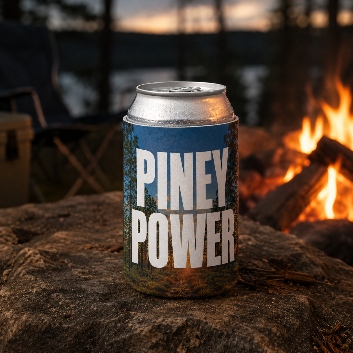 Wholesale ​Piney Power Can Cooler - Shady Front