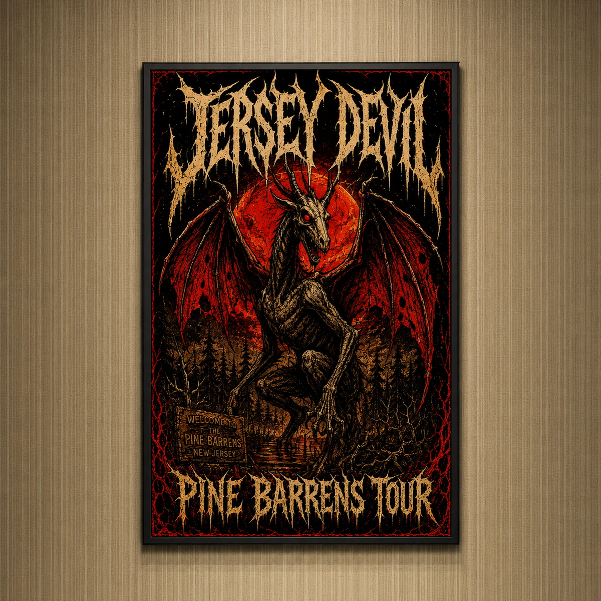 Wholesale ​Jersey Devil Pine Barrens Tour Print - Shady Front