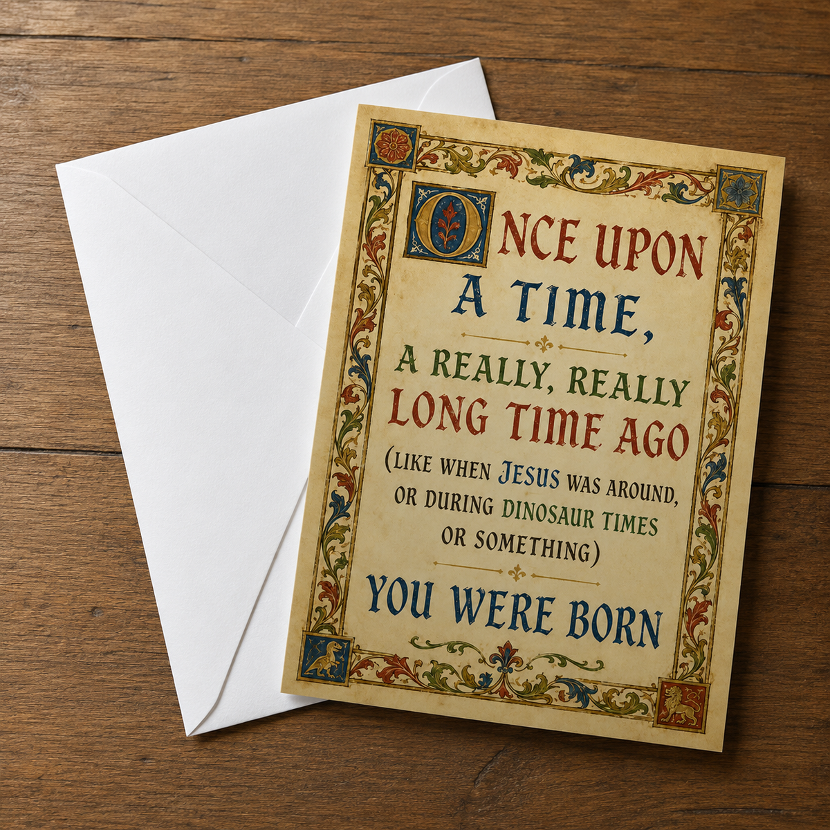 Wholesale ​Once Upon a Time You Were Born Birthday Card - Shady Front