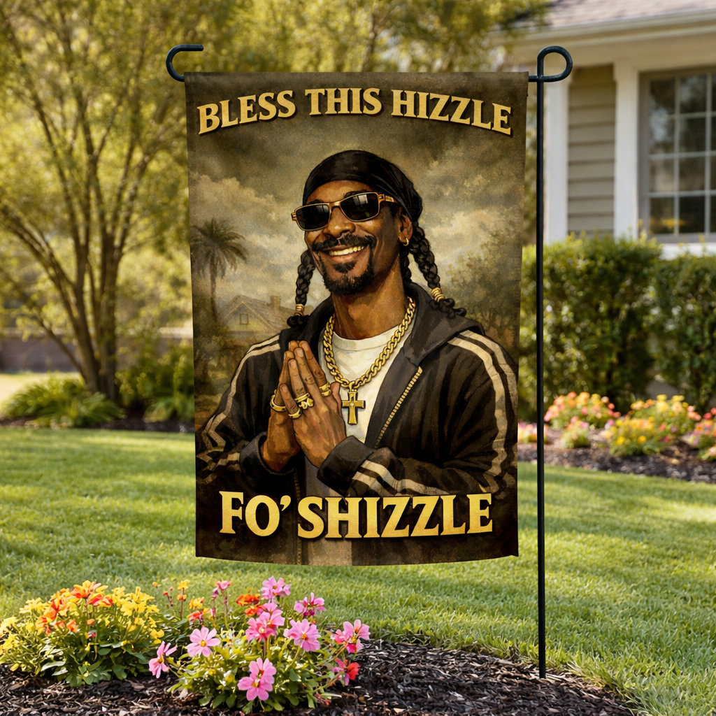 Wholesale ​Bless This Hizzle Fo Shizzle Garden Flag - Shady Front