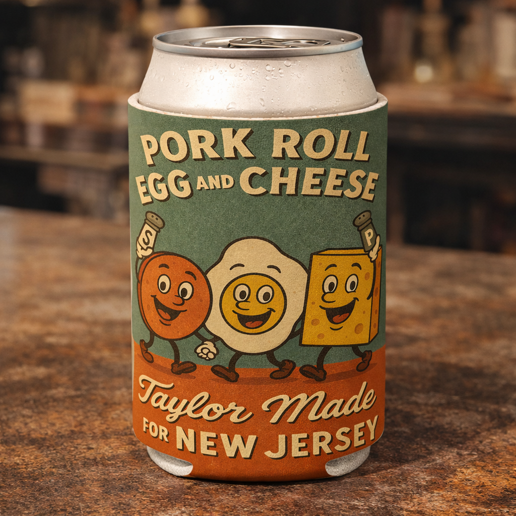 Wholesale ​Pork Roll Egg and Cheese Taylor Made Can Cooler - Shady Front