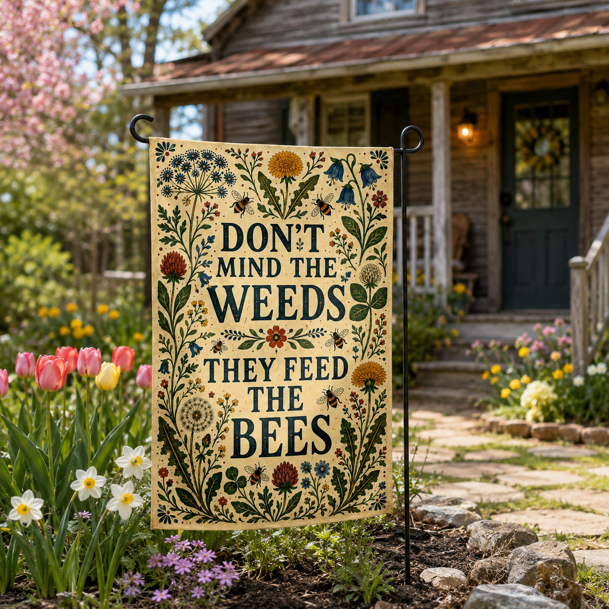 Wholesale ​Don't Mind the Weeds Garden Flag - Shady Front