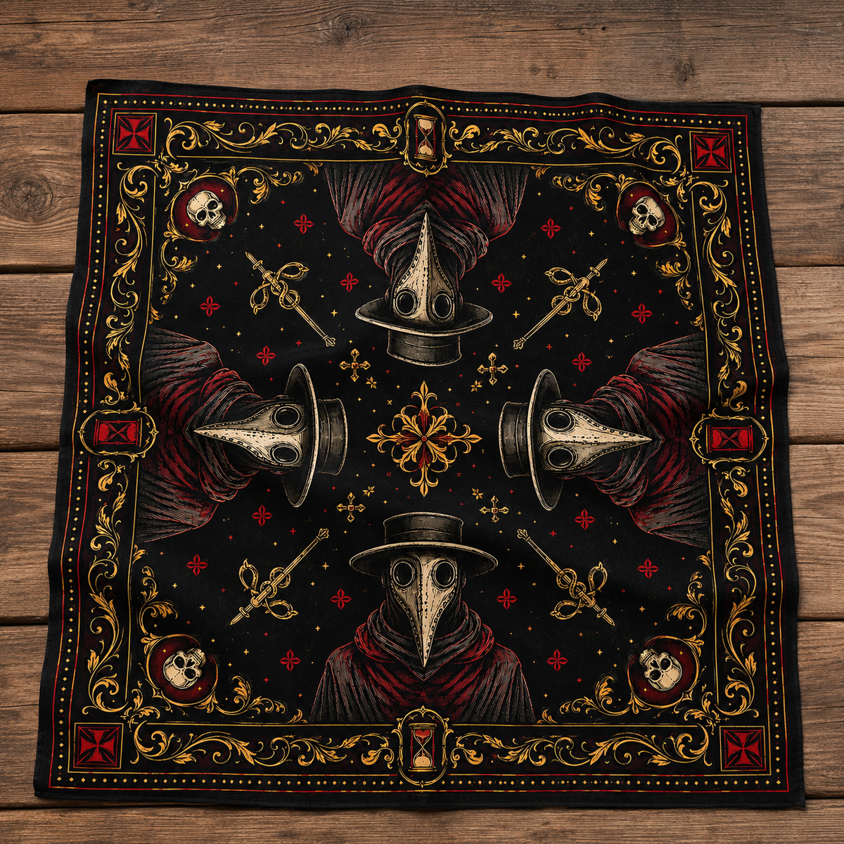 Wholesale ​Momento Mori Bandana - Shady Front