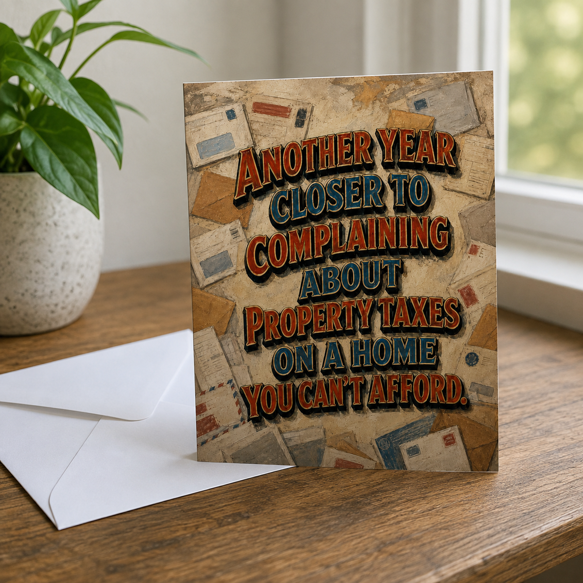 Wholesale ​Complaining About Property Taxes Funny Adulting Birthday Card - Shady Front