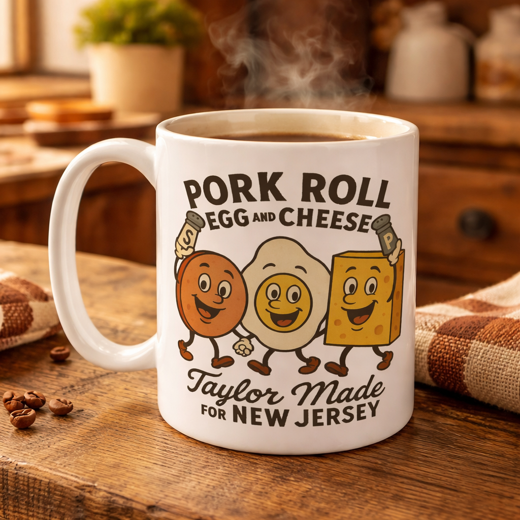 Wholesale ​Pork Roll Egg and Cheese Taylor Made Mug - Shady Front