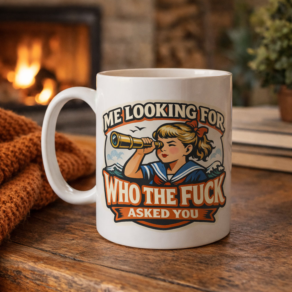 Wholesale ​Me Looking for Who the F-ck Asked You Mug - Shady Front