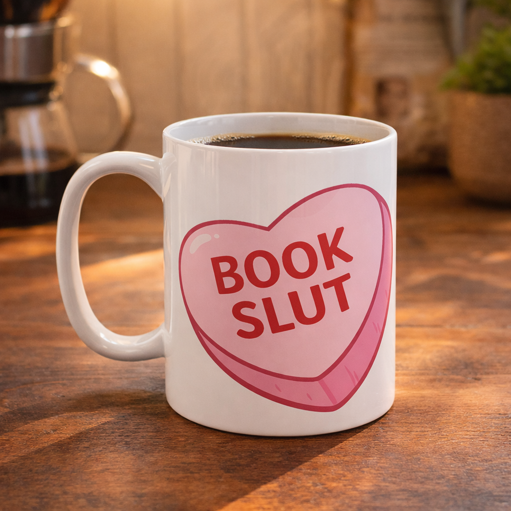 Wholesale ​Book Slut Candy Heart Mug - Shady Front
