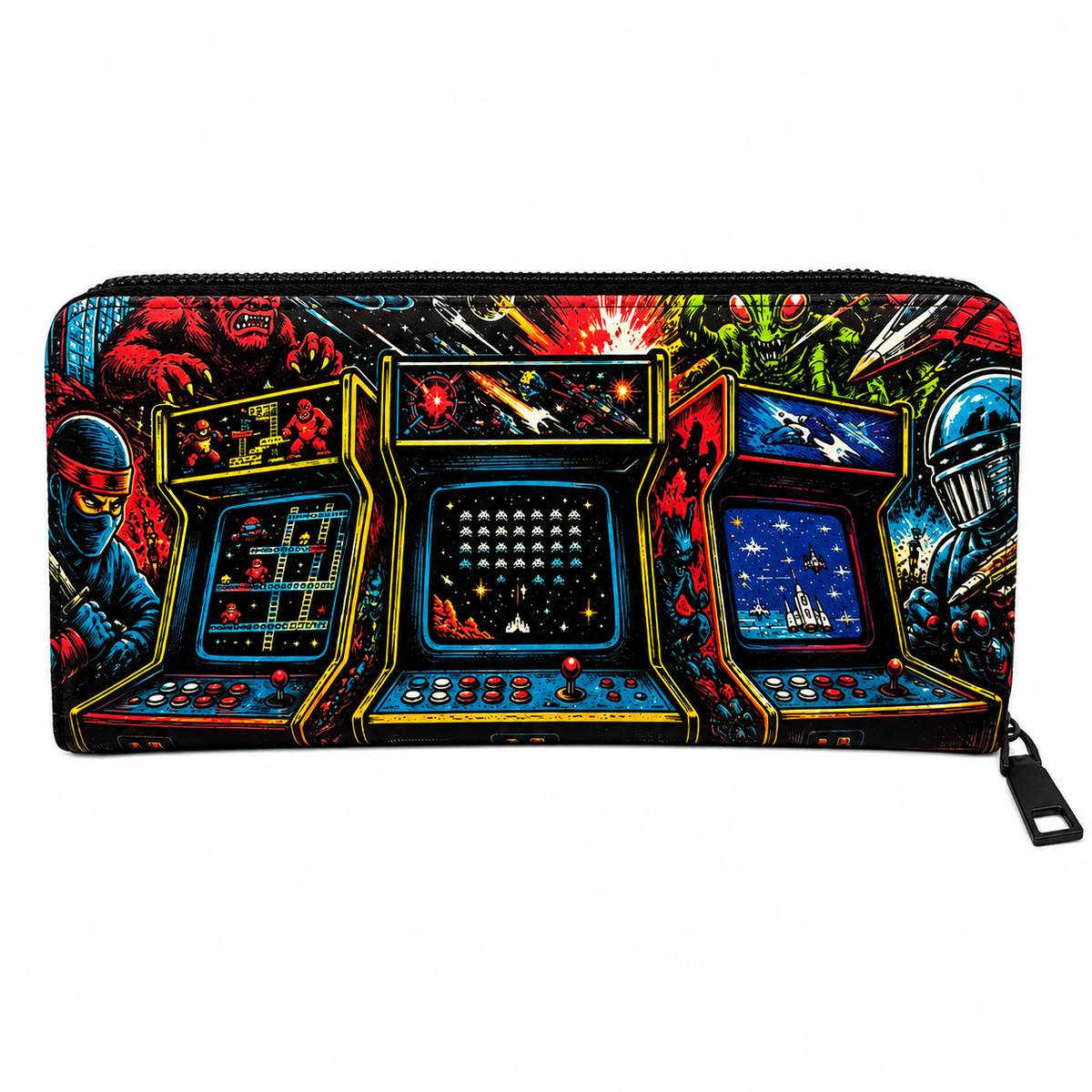 Wholesale ​Arcade After Dark Clutch Wallet - Shady Front