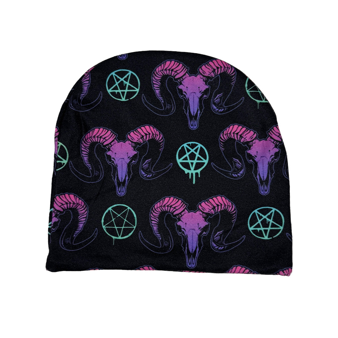 Wholesale ​Goat Skulls and Pentacles Beanie - Shady Front