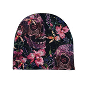 Wholesale ​Skulls and Flowers Beanie - Shady Front