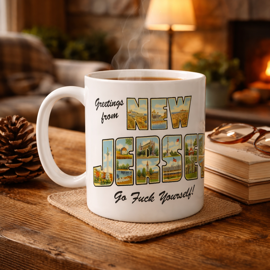 Wholesale ​Greetings from New Jersey Mug - Shady Front