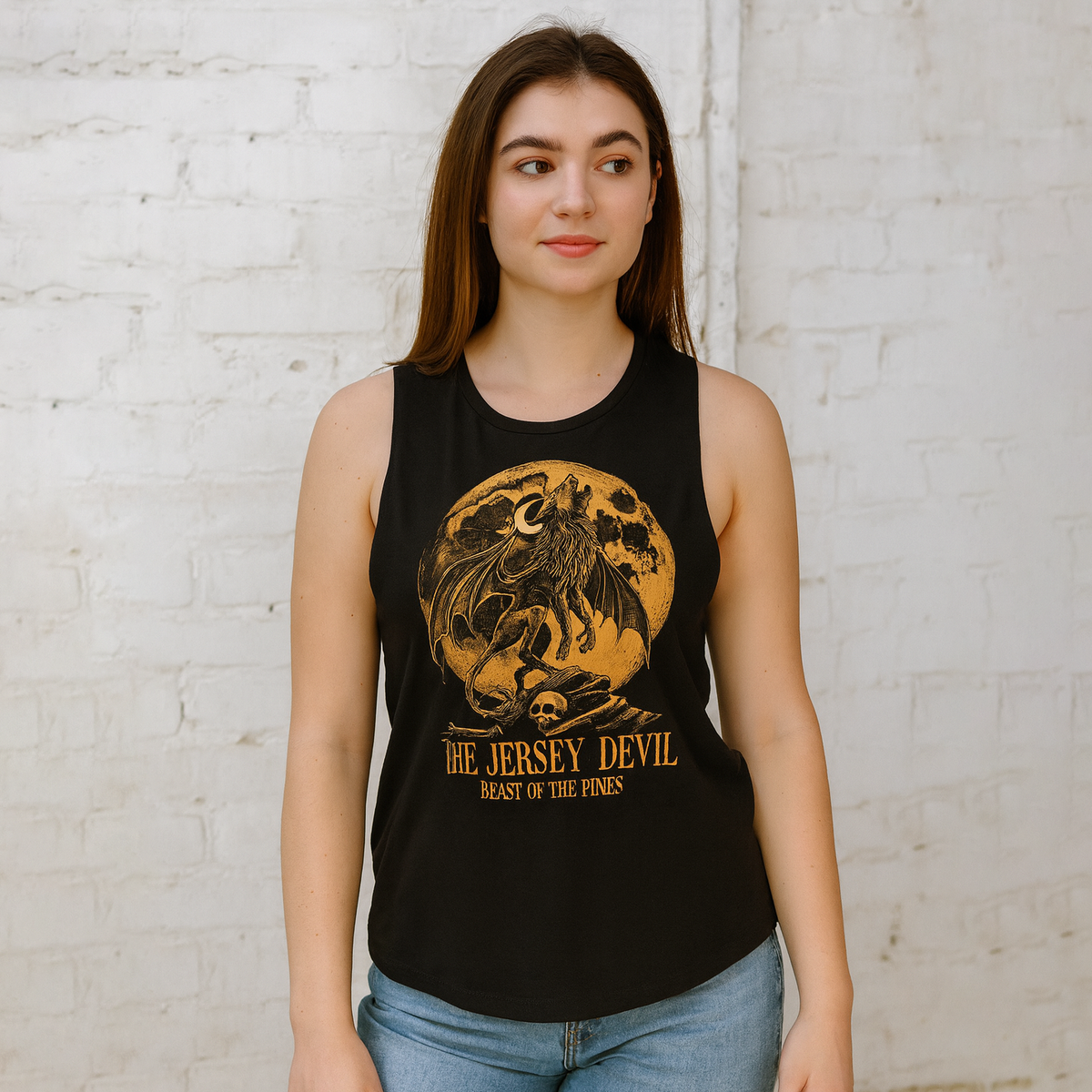 Wholesale ​Jersey Devil Beast of the Pines Girls Tank - Shady Front