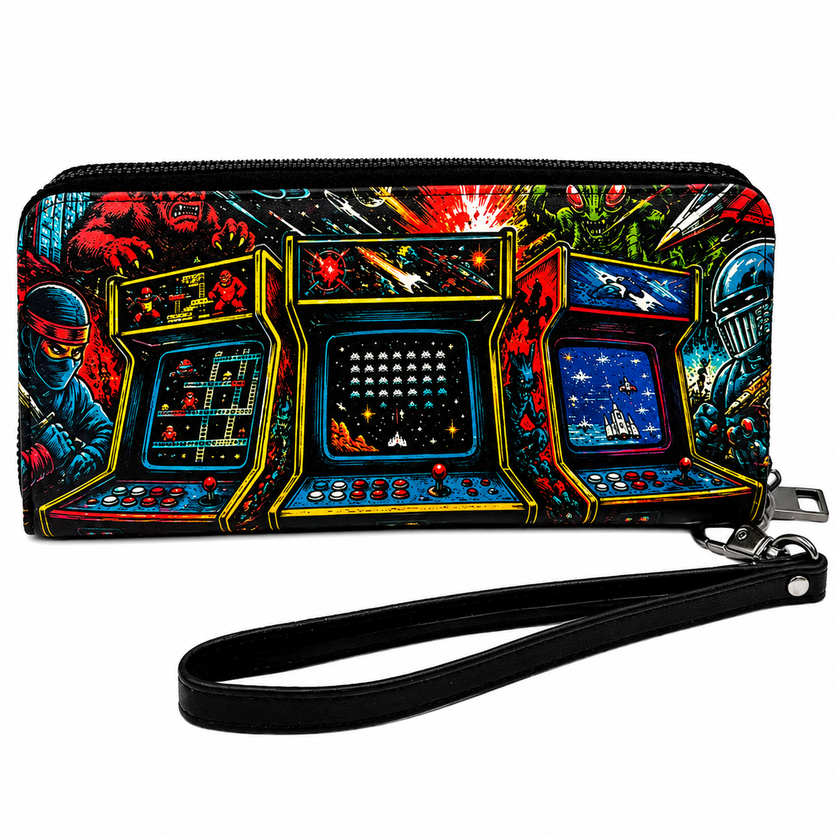 Wholesale ​Arcade After Dark Clutch Wallet - Shady Front