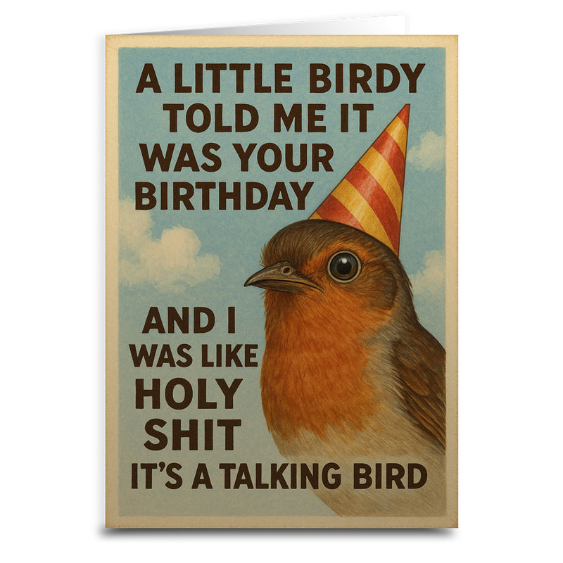 A Little Birdy Told Me It's Your Birthday Card Wholesale Supplier - Shady Front