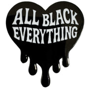 Wholesale ​All Black Everything Heart Enamel Pin - Shady Front
