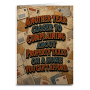 Wholesale ​Complaining About Property Taxes Funny Adulting Birthday Card - Shady Front