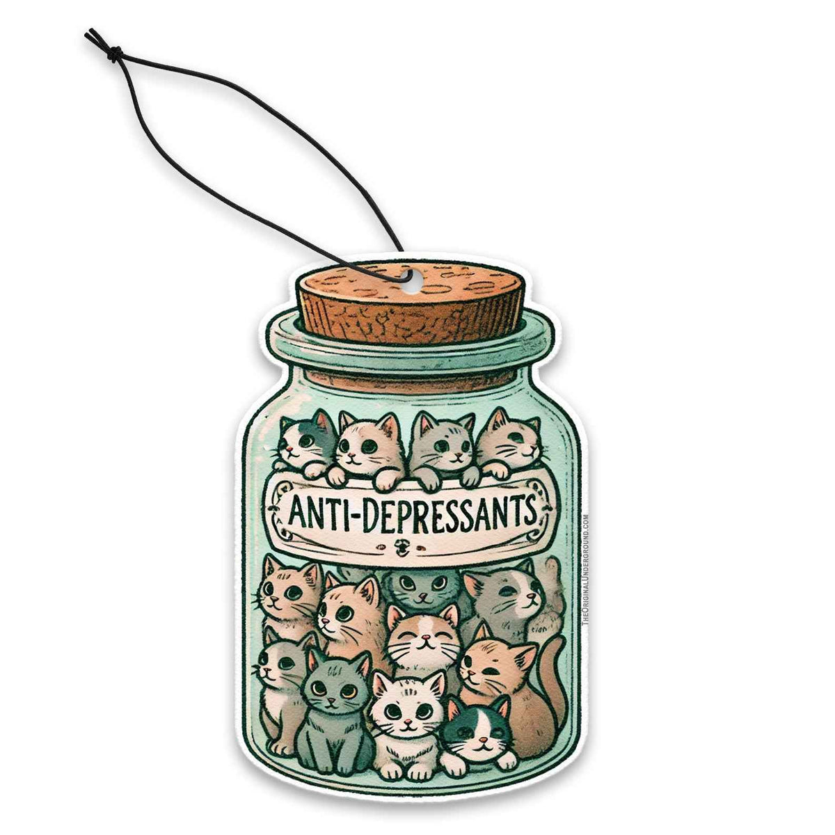 Wholesale ​Anti-depressant Cats Air Freshener - Shady Front