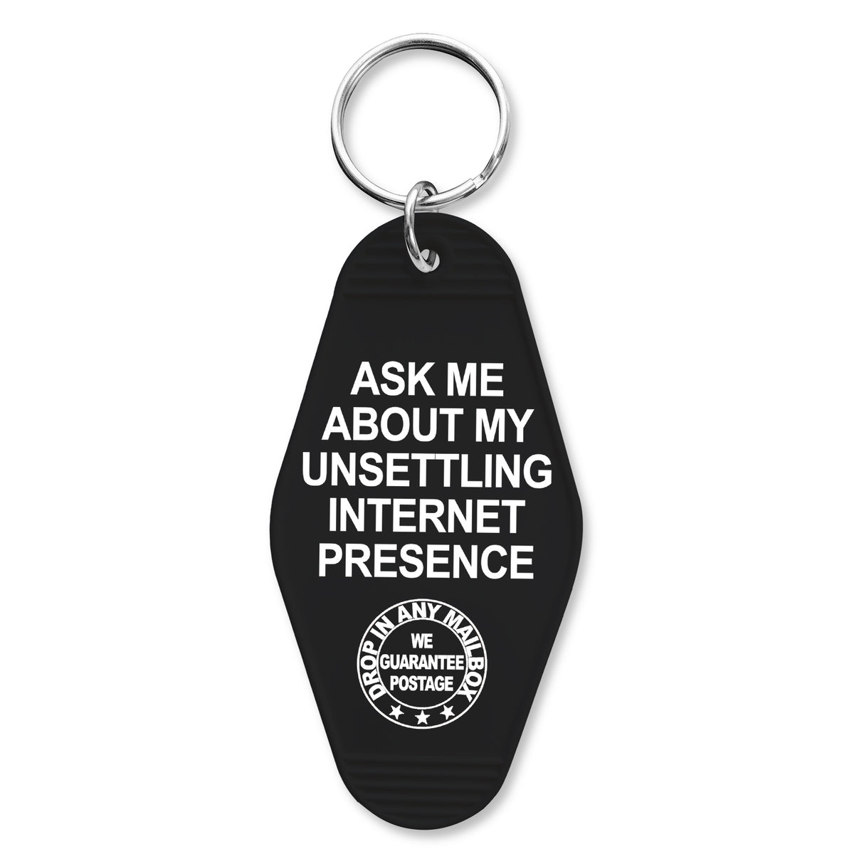 Wholesale ​Ask Me About My Unsettling Internet Presence Room Keychain - Shady Front