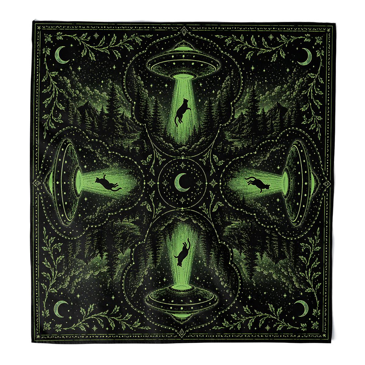 Wholesale ​Beam Me Up Bandana - Shady Front