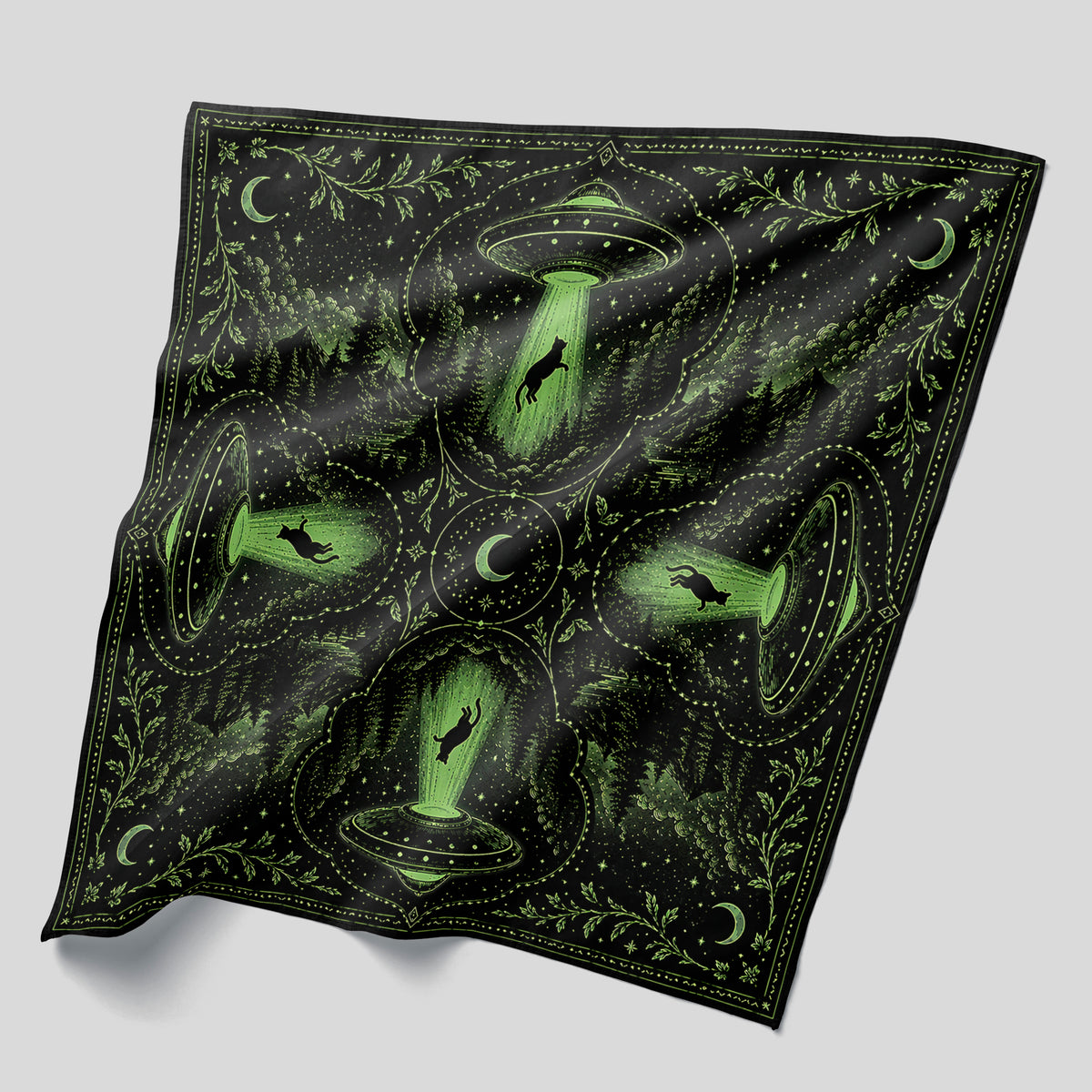 Wholesale ​Beam Me Up Bandana - Shady Front