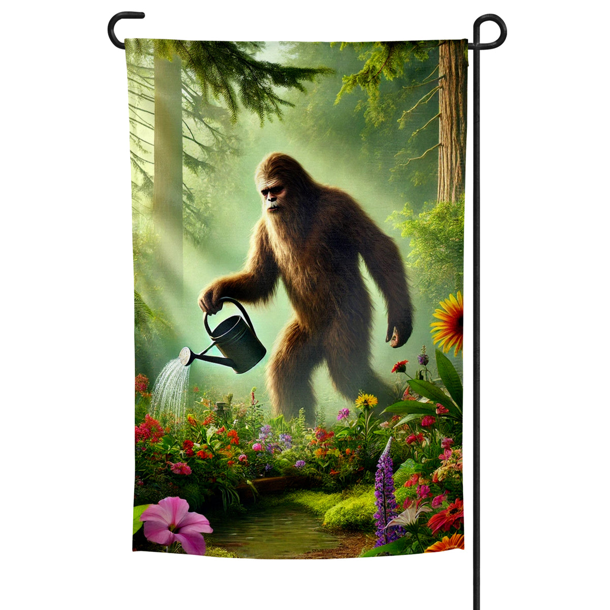 Wholesale ​Bigfoot in the Garden Garden Flag - Shady Front