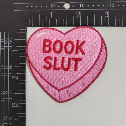 Wholesale ​Book Slut Candy Heart Patch - Shady Front