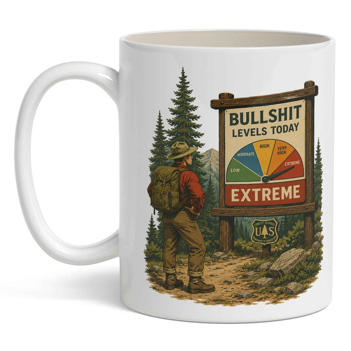 Wholesale ​Bullsh-t Levels Extreme Mug - Shady Front