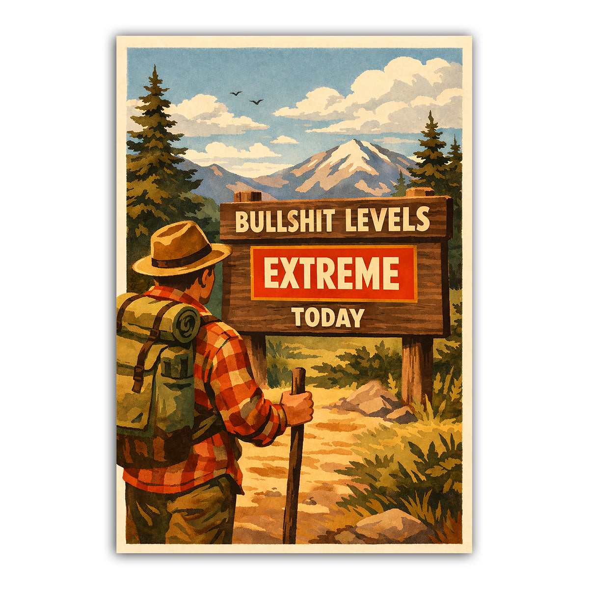 Wholesale ​Bullsh-t Levels Extreme Today Sticker - Shady Front