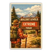 Wholesale ​Bullsh-t Levels Extreme Today Sticker - Shady Front