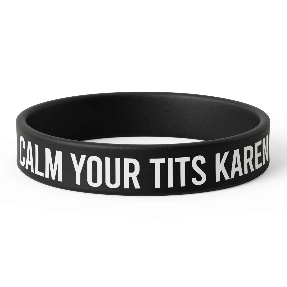 Wholesale ​Calm Your T-ts Karen Silicone Wristband - Shady Front