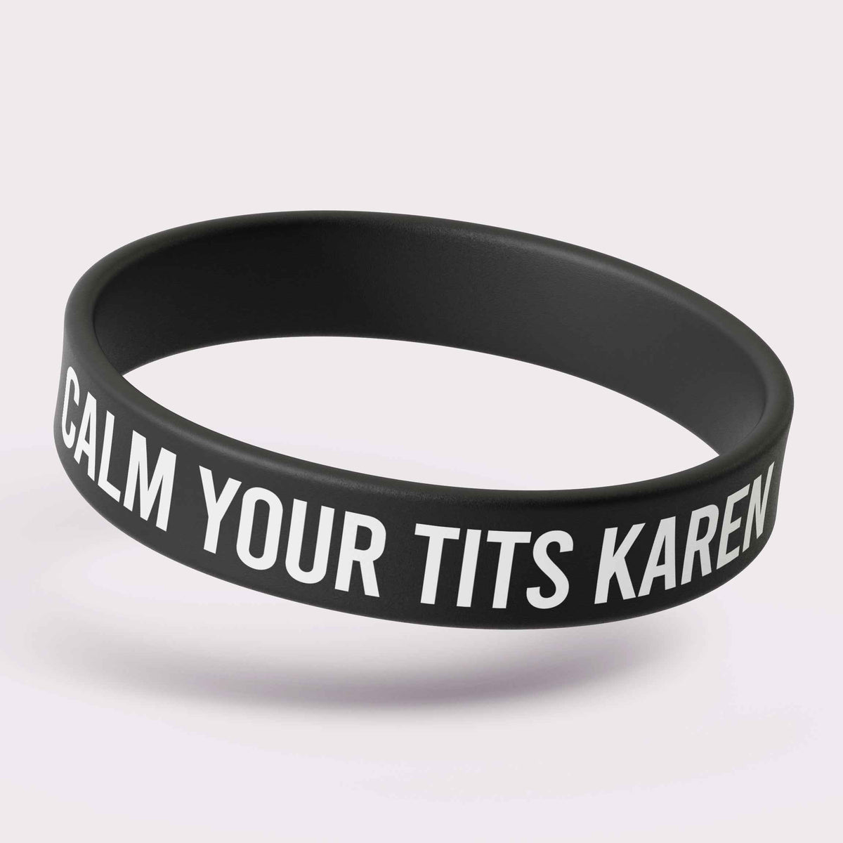 Wholesale ​Calm Your T-ts Karen Silicone Wristband - Shady Front
