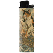 Wholesale ​Cat Destroying City Ukiyo-E Lighter - Shady Front