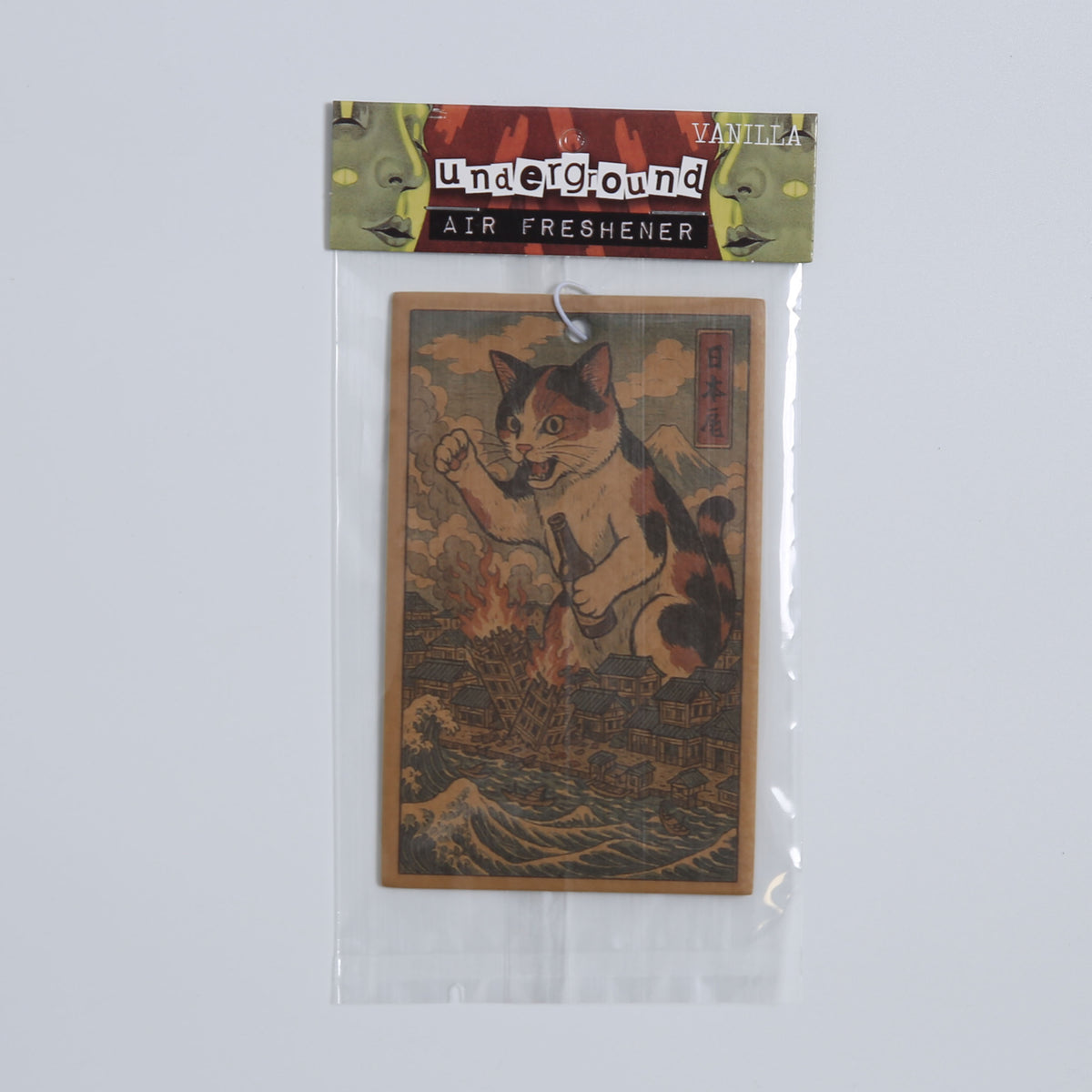 Wholesale ​Cat Destroying City Ukiyo-E Air Freshener - Shady Front