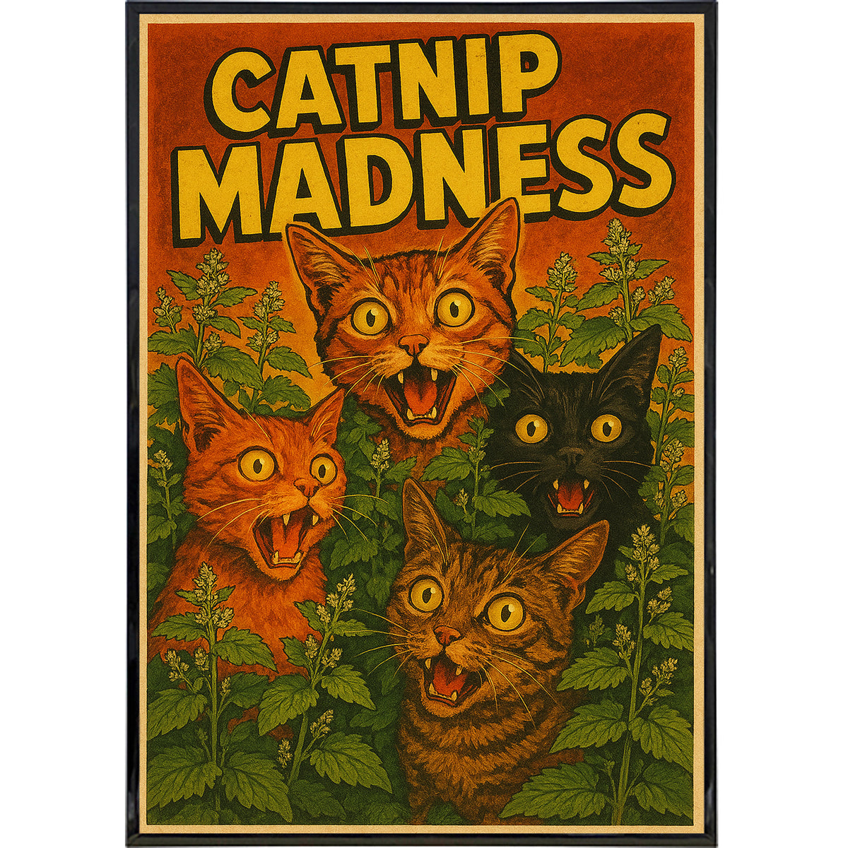 Wholesale ​Catnip Madness Poster Print - Shady Front