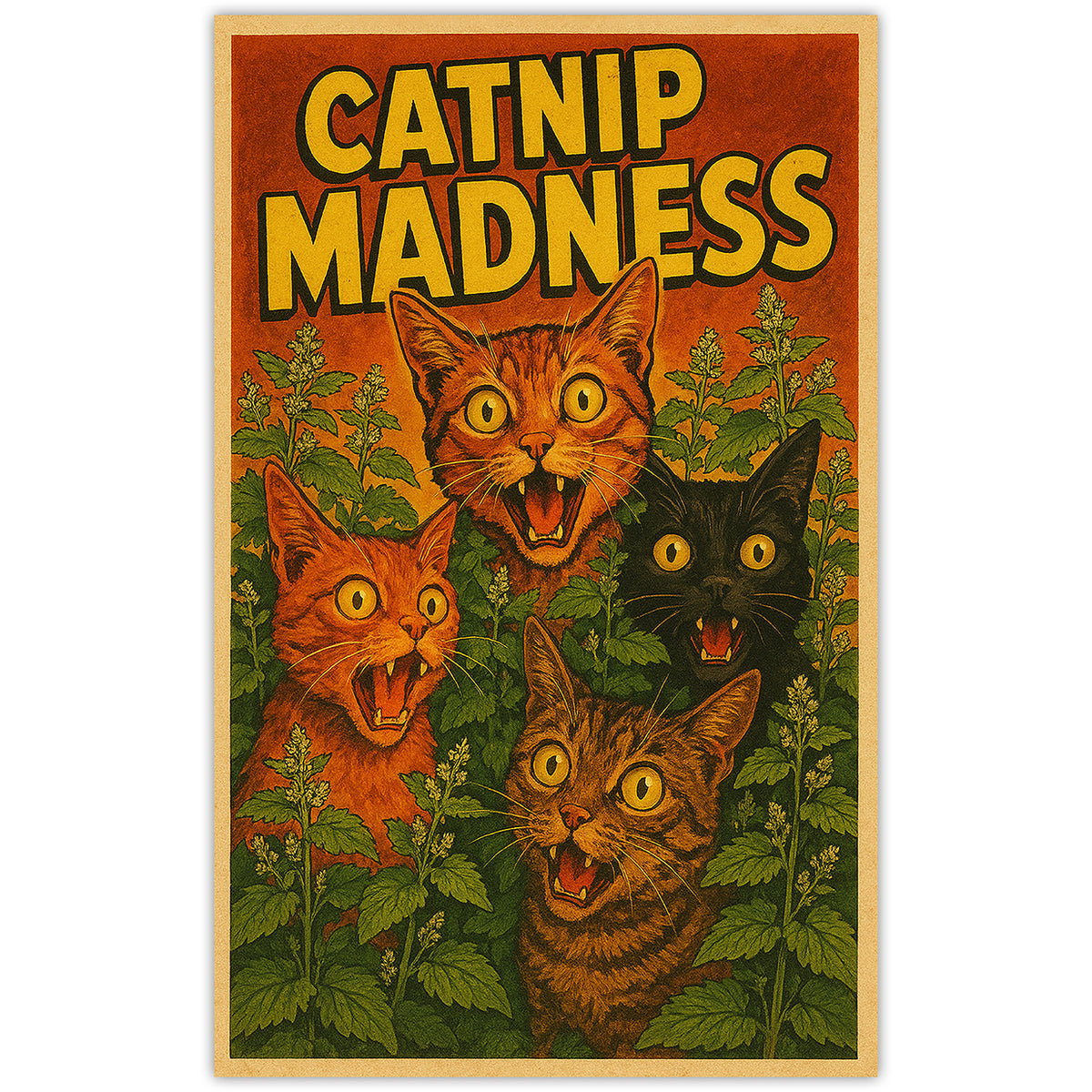 Wholesale ​Catnip Madness Sticker - Shady Front