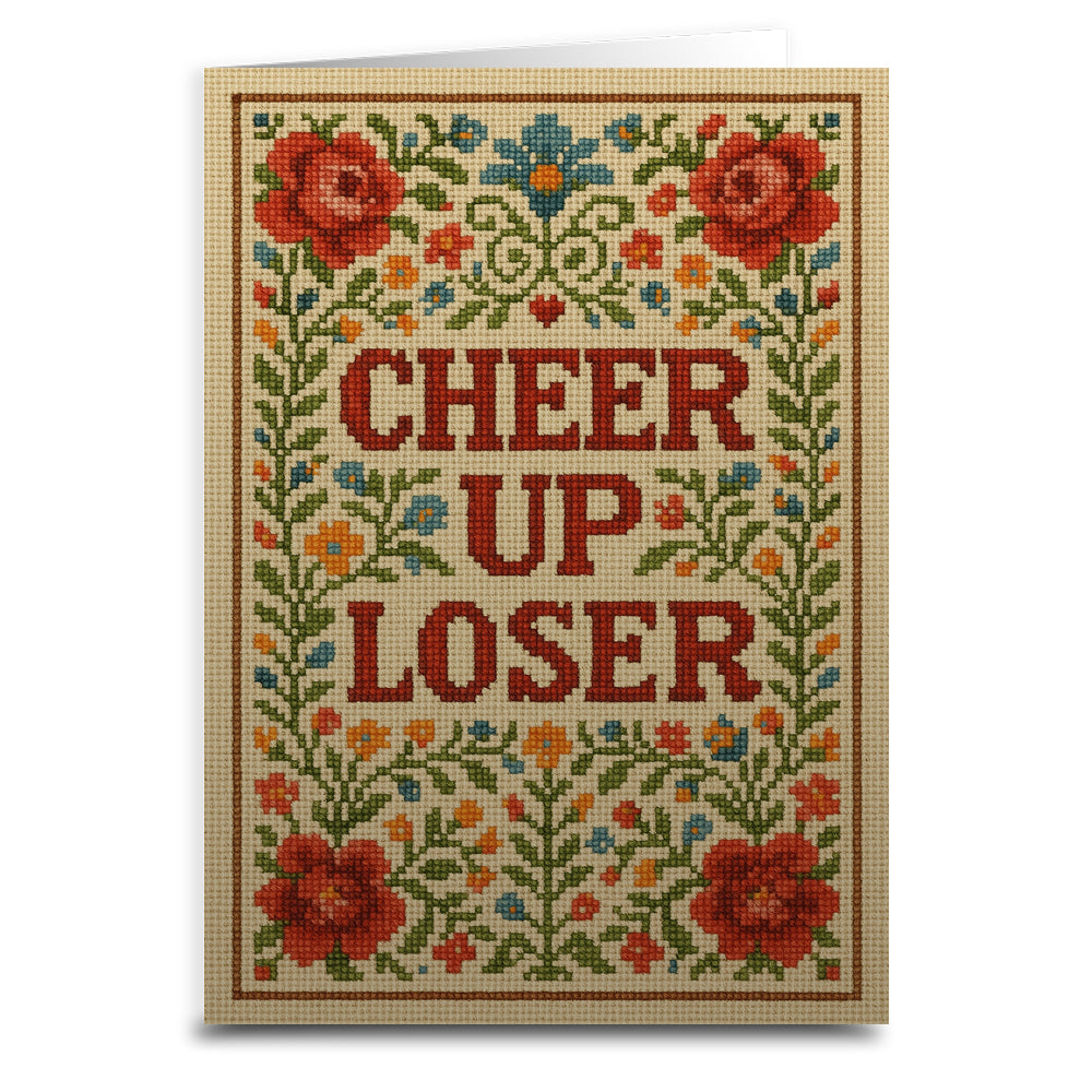 Wholesale ​Cheer Up Loser Greeting Card - Shady Front