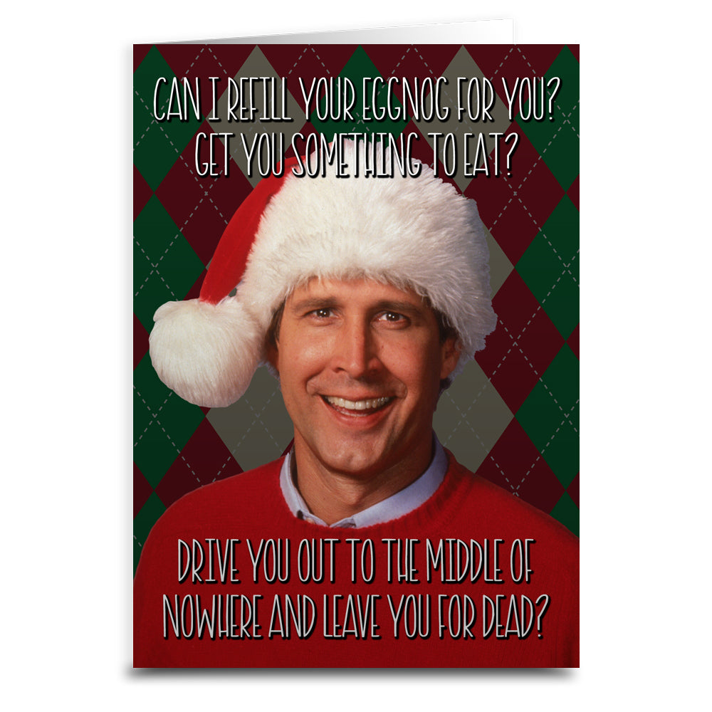 Wholesale ​Christmas Vacation "Can I Refill Your Eggnog?" Greeting Card - Shady Front