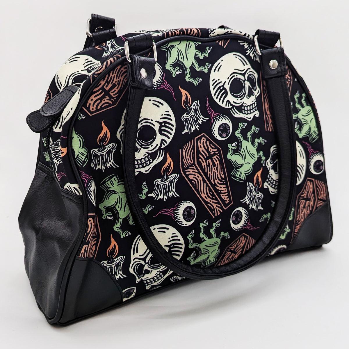 Wholesale ​Coffins and Skulls Purse - Shady Front