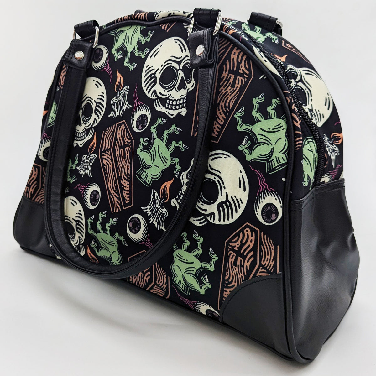 Wholesale ​Coffins and Skulls Purse - Shady Front