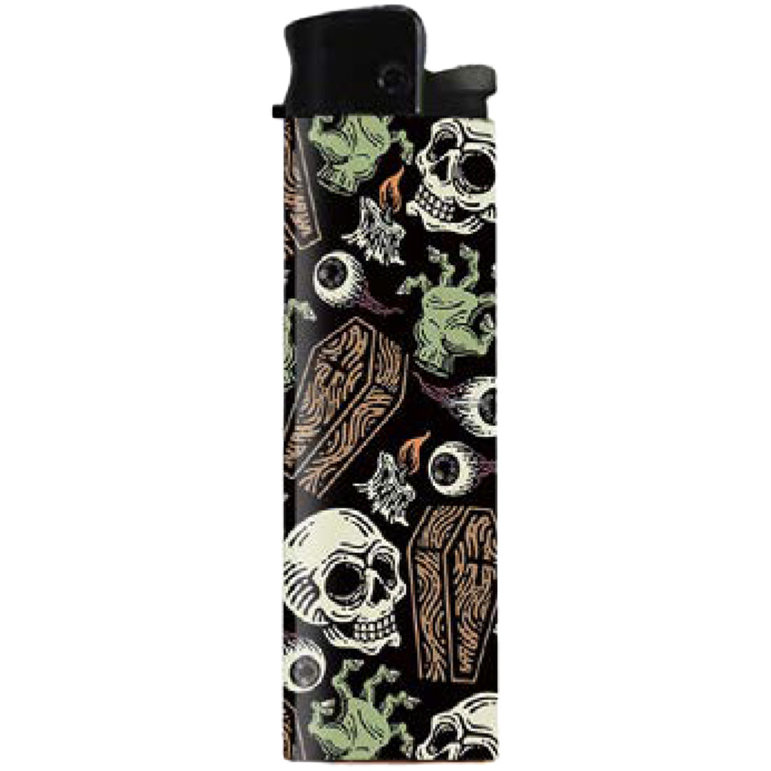 Wholesale ​Coffins and Eyeballs Lighter - Shady Front