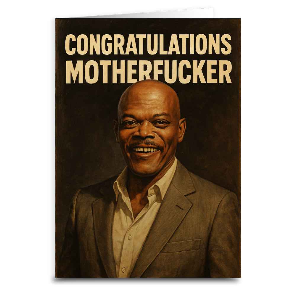 Wholesale ​Congratulations Mother F - ker Greeting Card - Shady Front