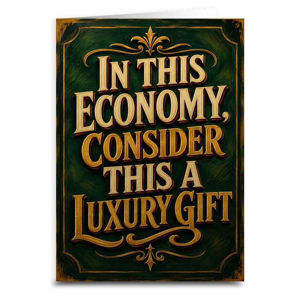 Wholesale ​Consider this a Luxury Gift Greeting Card - Shady Front