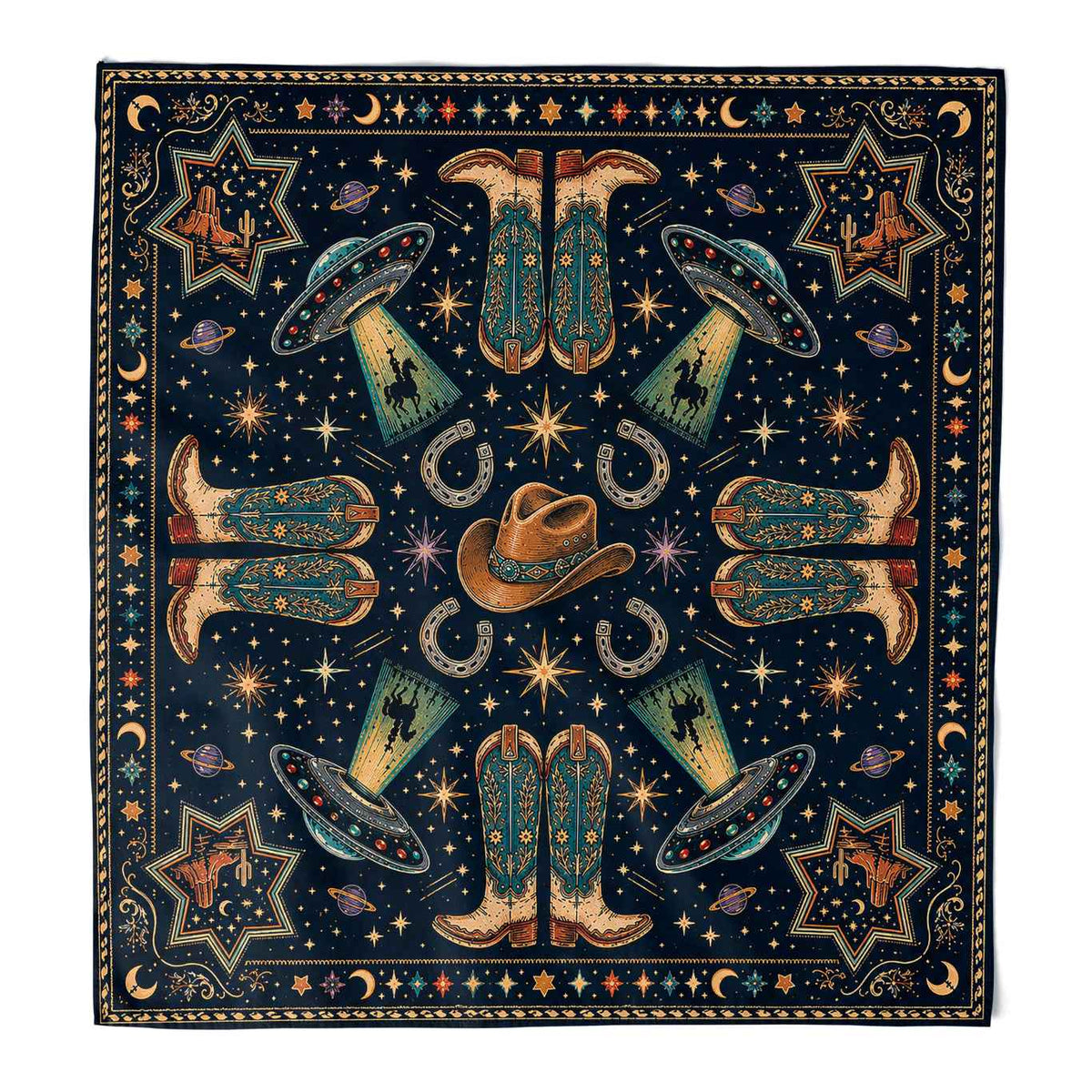 Wholesale ​Cosmic Cowboy Bandana - Shady Front