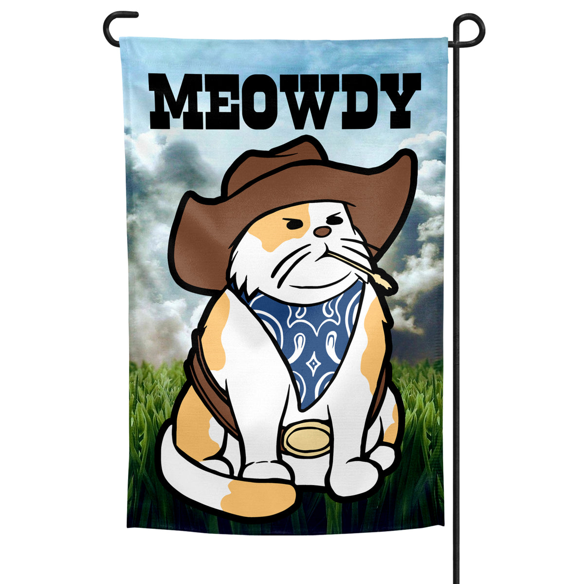 Wholesale ​Cowboy Cat Garden Flag - Shady Front