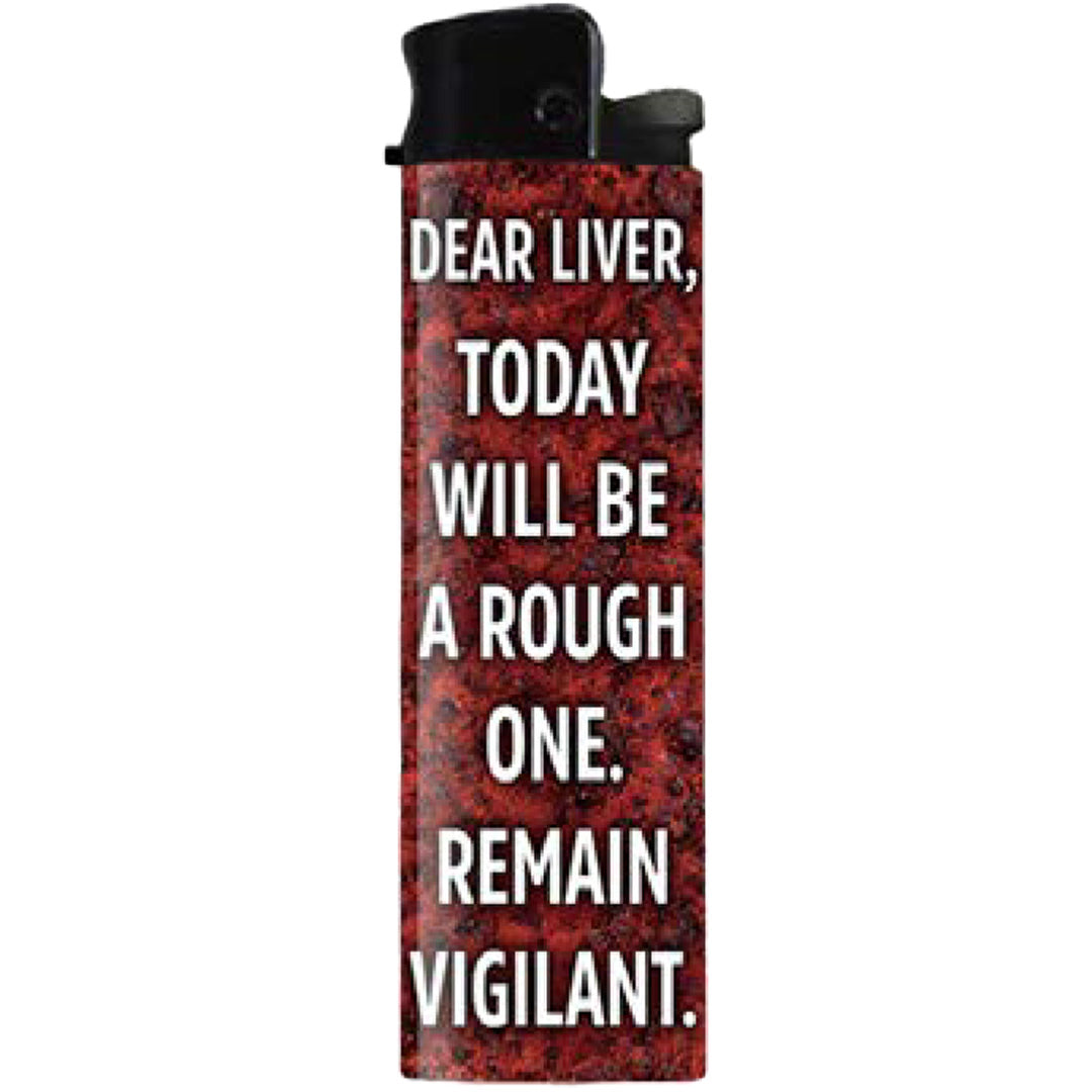Wholesale ​Dear Liver Remain Vigilant Lighter - Shady Front